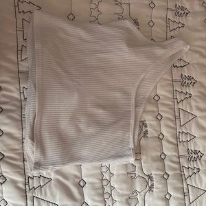 A cute white one shoulder top!